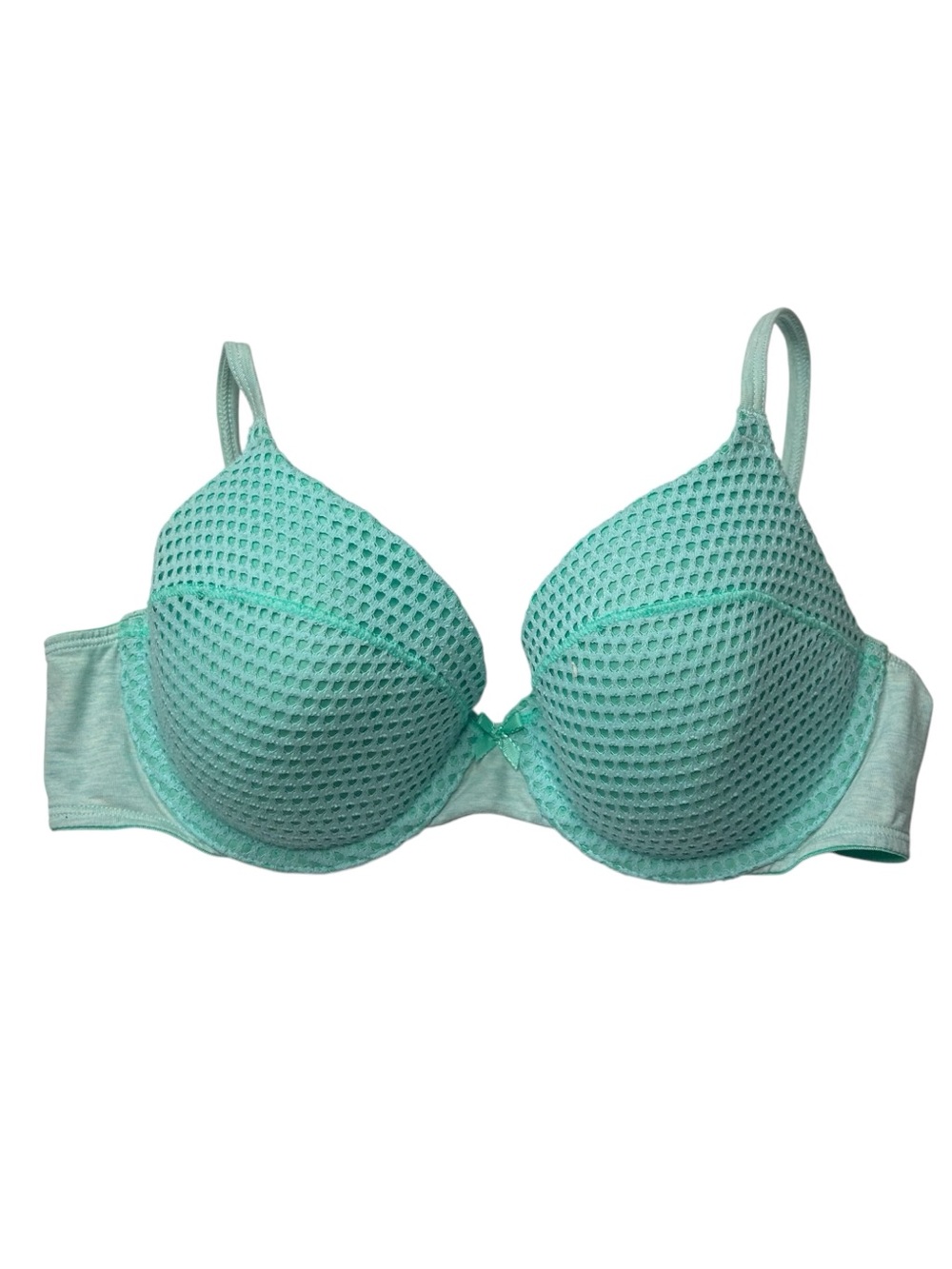 Victoria’s Secret Mint Green lined perfect coverage Bra 36B